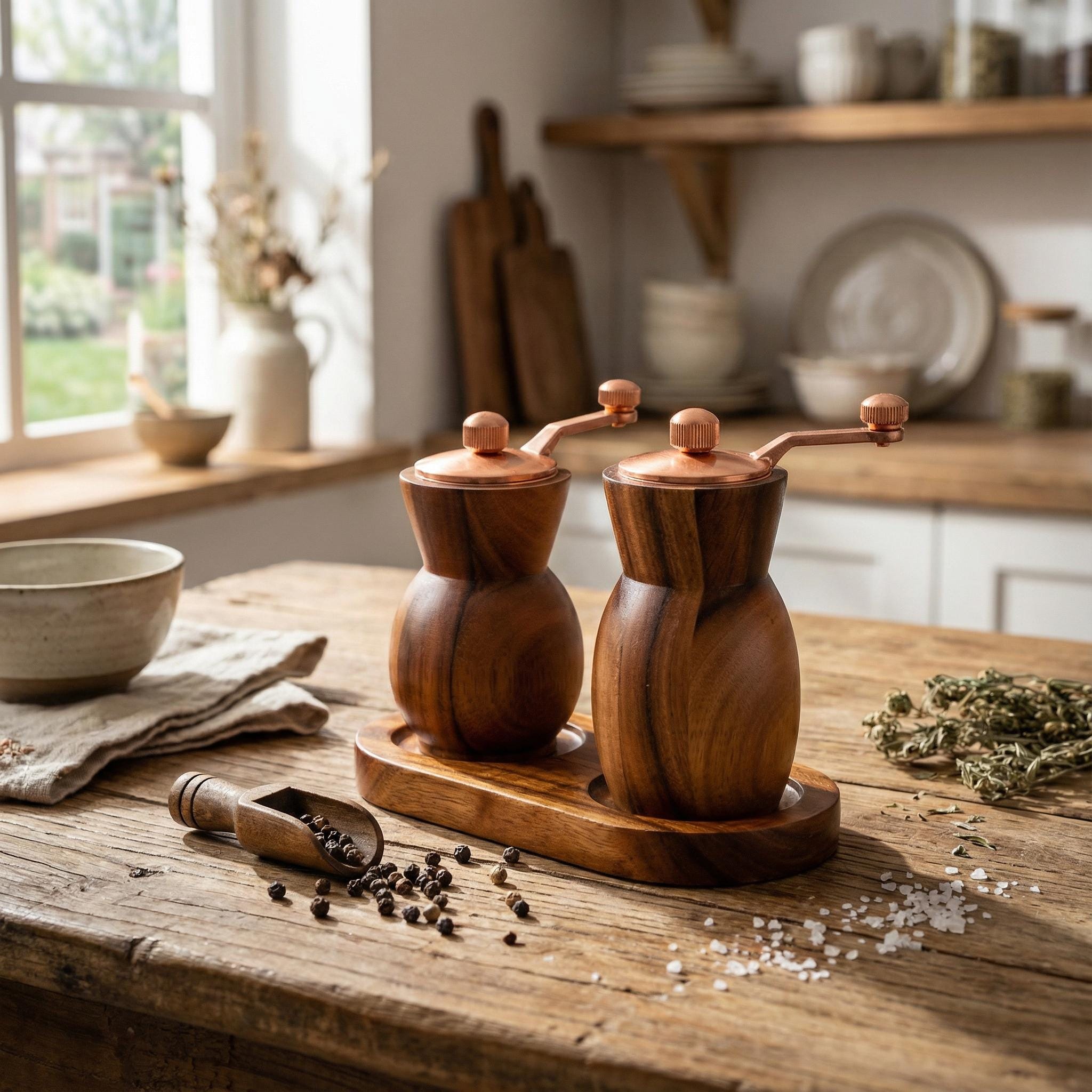 Handmade wood peppermill - Etsy 日本
