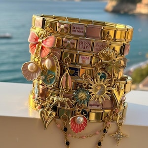 Italiaanse bedelarmband van roestvrij staal – Personaliseerbare armband voor vrouwen of vriendinnen