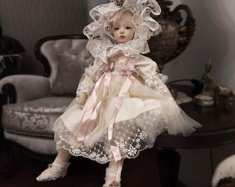 Handmade 25" Art Doll - One of a Kind Textile Sculpture - Collectible Doll