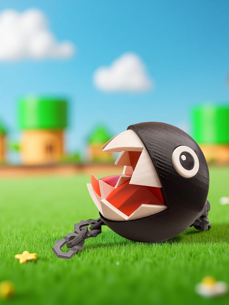 Red Chomp Chomp and Chain Cosplay Accessory - Etsy