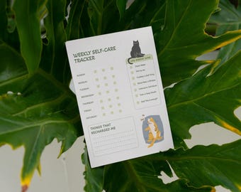 Gentle Self-Care Weekly Tracker | Druckbarer Plan (PDF)