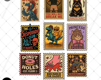 Vintage 90-tals Dungeon Crawler Carl PNG, Prinsessan Donut Vintage Stämpelillustration, Rolig Mongo Citat Grafik, Bokälskare Juldesign