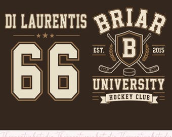 Briarhockey utanför campus PNG, Hockeyromantik PNG, anpassad briarhockey, Dean Di Laurentis, utanför campus PNG, collegehockey PNG, booktok