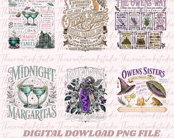 Owens Sisters Parasol Jump PNG, Margaritas Midnight Design (Digital Download)