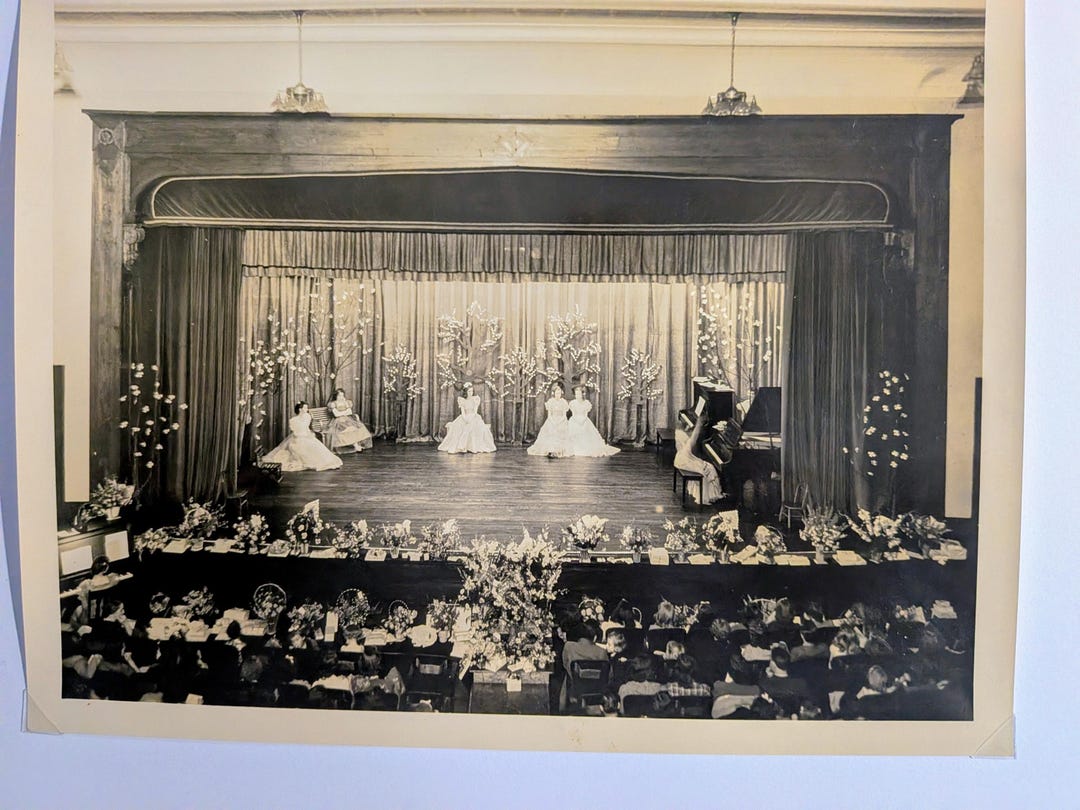 Vintage 1940s Theater Recital Photographs – Matching Pair of Black ...