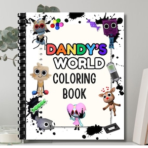 Dandy’s World Malbuch, Toon & Twisted, Physisch gedrucktes Buch