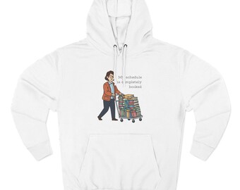 Sudadera con capucha de polar para amantes de los libros / Sudadera con capucha para bibliotecarios completamente llena