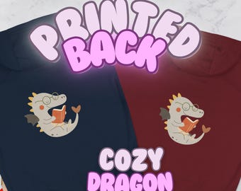 Sudadera con capucha de dragón de fantasía para amantes de los libros, sudadera con capucha de lector mítico, estilo cottagecore, academia literaria, primavera, vacaciones, regalo de Pascua, sudadera con colores cómodos