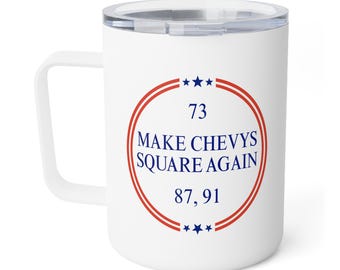 Taza térmica para garaje Make Chevys Square Again, 10 oz / Taza para herramientas de mecánico