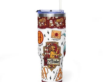 Griffindor House- Vacuum Thermal Tumbler, 40oz