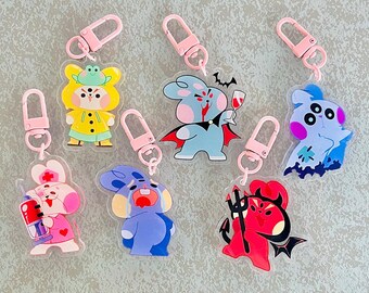 Cosmic Konbunny keychains