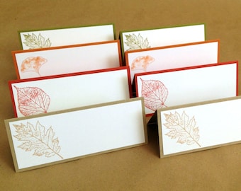 Thanksgiving Place Cards - Fall Place Cards - Fall Wedding - Leaf Seating Assignments - Thanksgiving Table Decor - Thanksgiving Labels