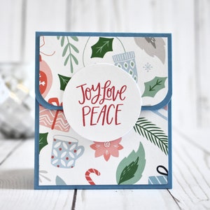Modern Christmas Gift Card Holder - Handmade Holiday Money Card - Holiday Gift Card Holder - Best Friend Christmas Gift - Gift for Teacher
