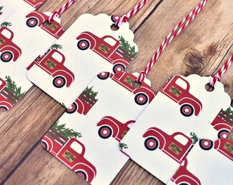 handmade red truck christmas gift tags with string rustic christmas gift tags christmas tags handmade rustic christmas gift wrapping - Christmas Tags Handmade handmade red truck christmas gift tags with string rustic christmas gift tags christmas tags handmade rustic christmas gift wrapping - Christmas Tags Handmade