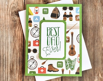 Hiking Father's Day Card – Camping Dad Birthday Card From Son