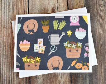 Handmade Gardening Greeting Card Set – Plant Lover Stationery