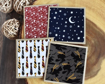 Mini Harry Potter Cards - Handmade Wizard Stationery Set