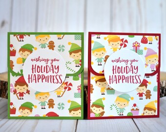 Xmas Gift Card Holder - Handmade Christmas Gift Card Holder - Christmas Gift for Best Friend - Preschool Teacher Gift - Christmas Money Card