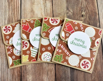 Christmas Gift Card Holders - Coworker Gift Christmas - Christmas Gift for Mom - English Teacher Gift - Wife Christmas Gift Handmade