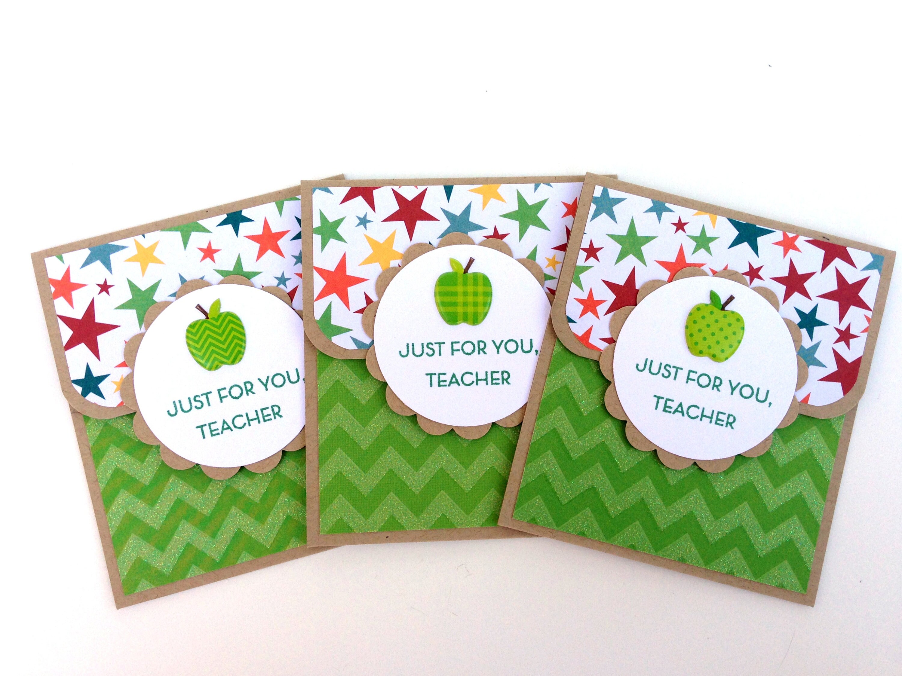 teacher gift card holder