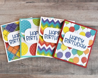 Handmade Birthday Glitter Gift Card Holder Set – Colorful Money Envelopes