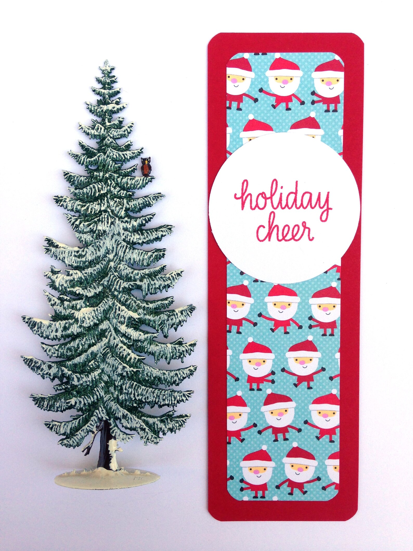Christmas Bookmarks Handmade Holiday Bookmark Unique Etsy