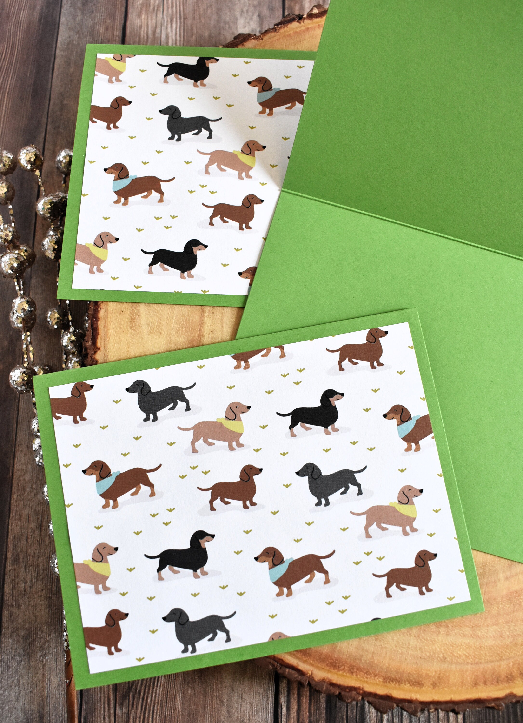 Dachshund Stationery Weiner Dog Card Handmade Blank Dog - Etsy