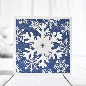 Blank Mini Christmas Notecards Mini Snowflake Holiday Note Card Set Winter Lunchbox Notes Christmas Miniature Love Notes for Husband image 2