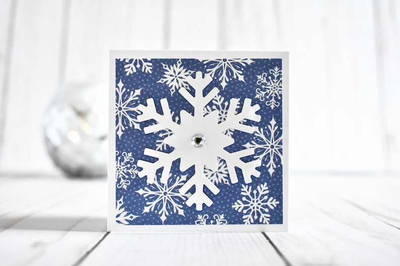 Blank Mini Christmas Notecards Mini Snowflake Holiday Note Card Set Winter Lunchbox Notes Christmas Miniature Love Notes for Husband image 2