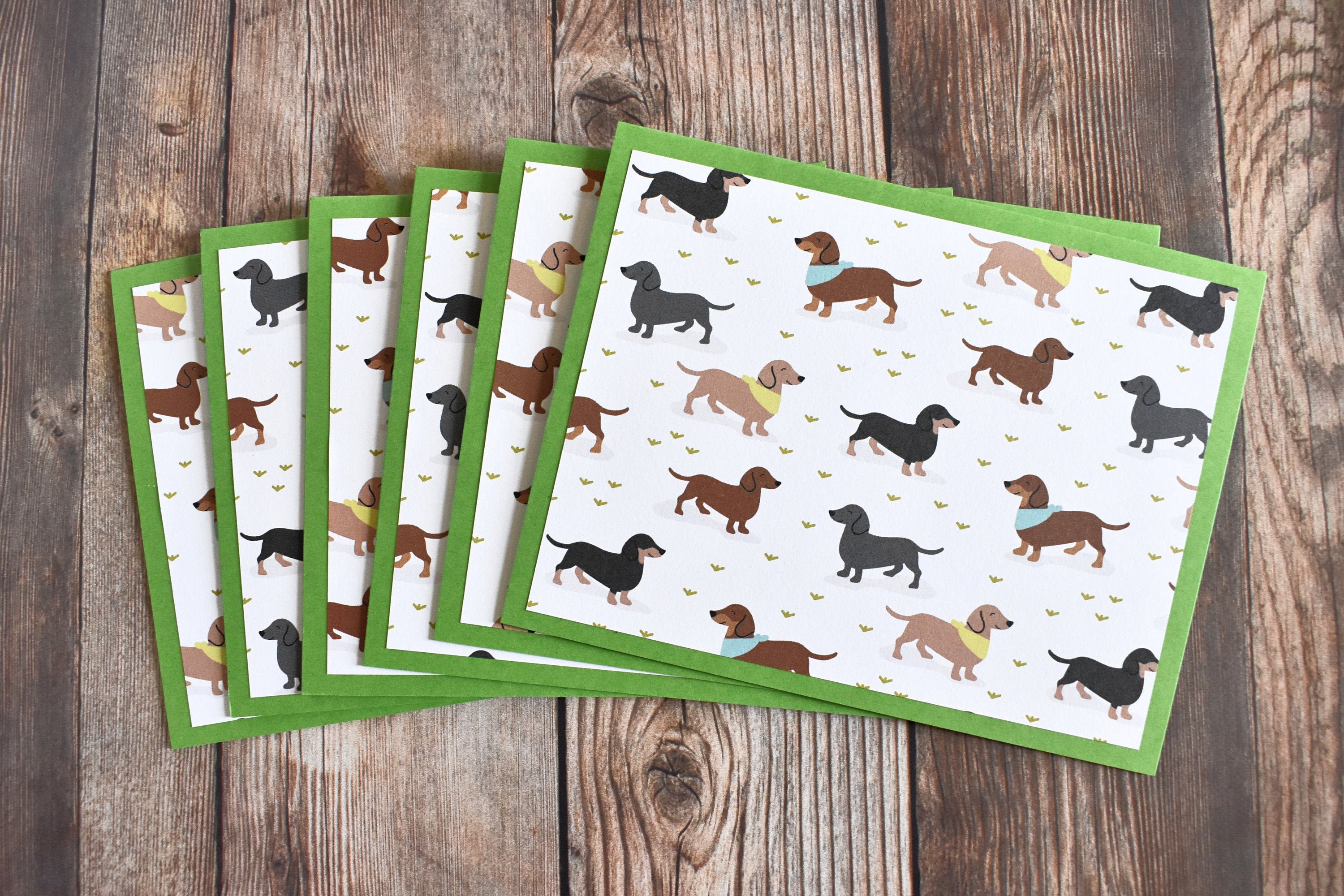 Dachshund Stationery Weiner Dog Card Handmade Blank Dog - Etsy
