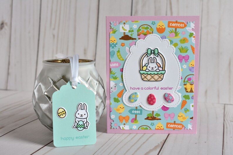 Handmade Easter Basket Gift Tags Blank Happy Easter Tags Pastel Easter Bunny Tags Easter Egg Tag Set Easter Gift for Daughter image 6