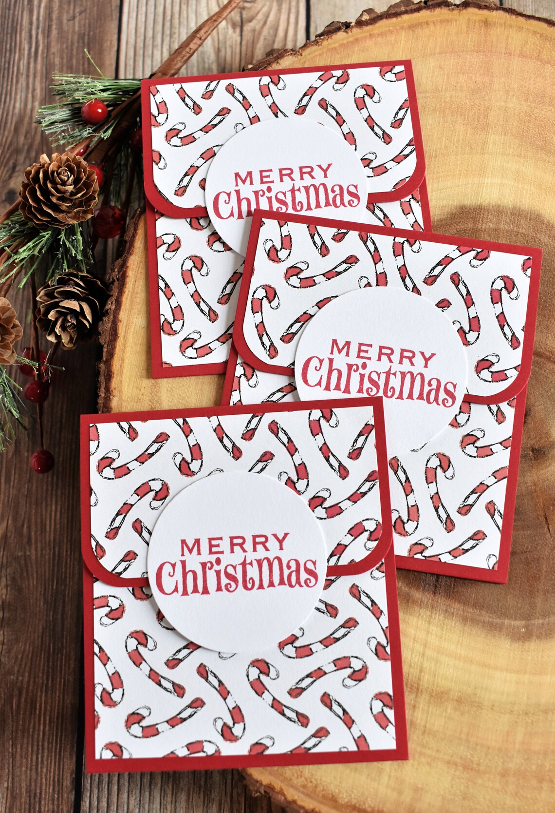 Candy Cane Christmas Money Cards Christmas Gift Card Holders Money