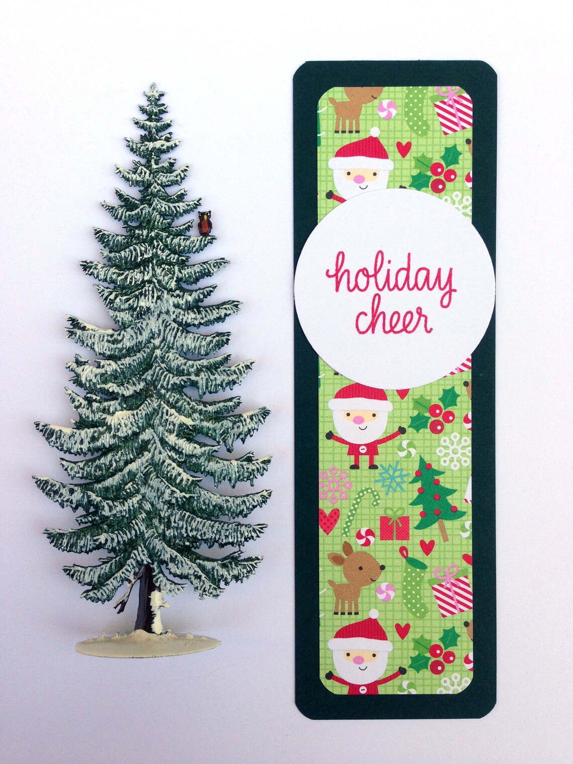 Christmas Bookmarks Handmade Holiday Bookmark Unique Etsy
