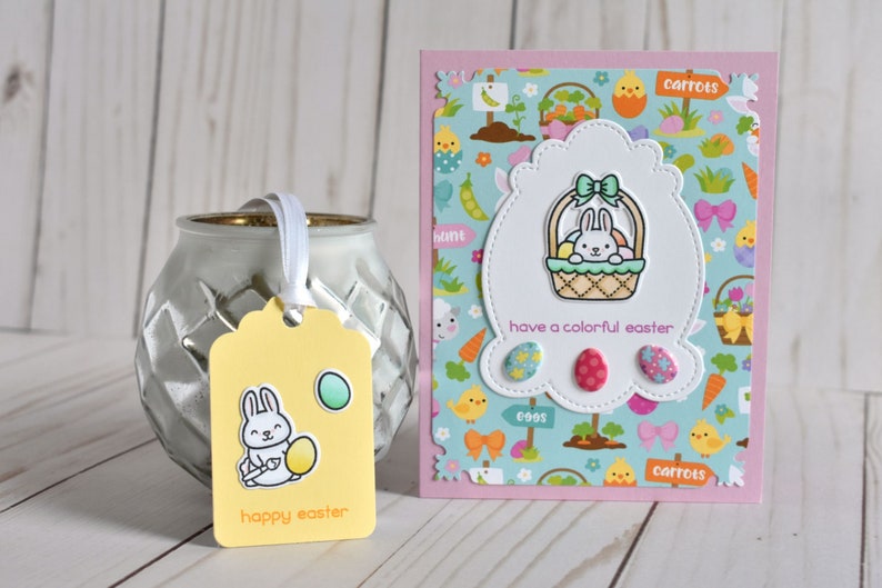 Handmade Easter Basket Gift Tags Blank Happy Easter Tags Pastel Easter Bunny Tags Easter Egg Tag Set Easter Gift for Daughter image 7