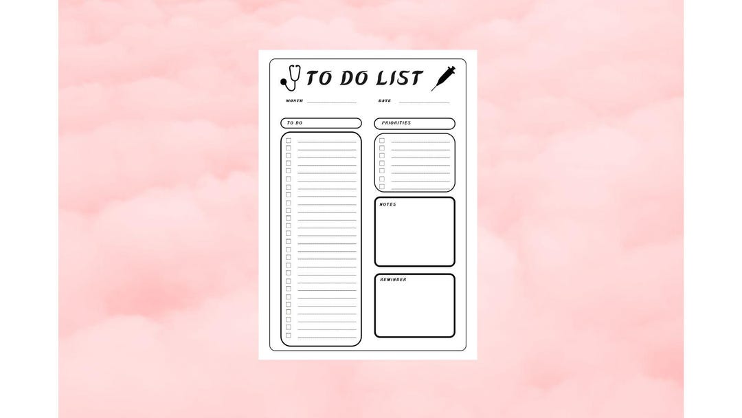 Printable to Do List | Minimalist Daily Planner | Productivity ...