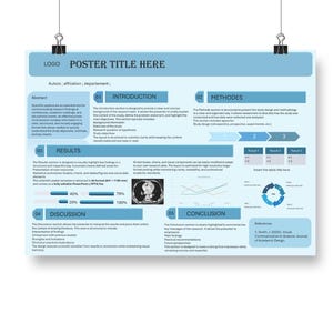 Research Poster Template A0 PowerPoint Editable | Scientific Conference Poster | medical Academic Presentation PPTX layout /