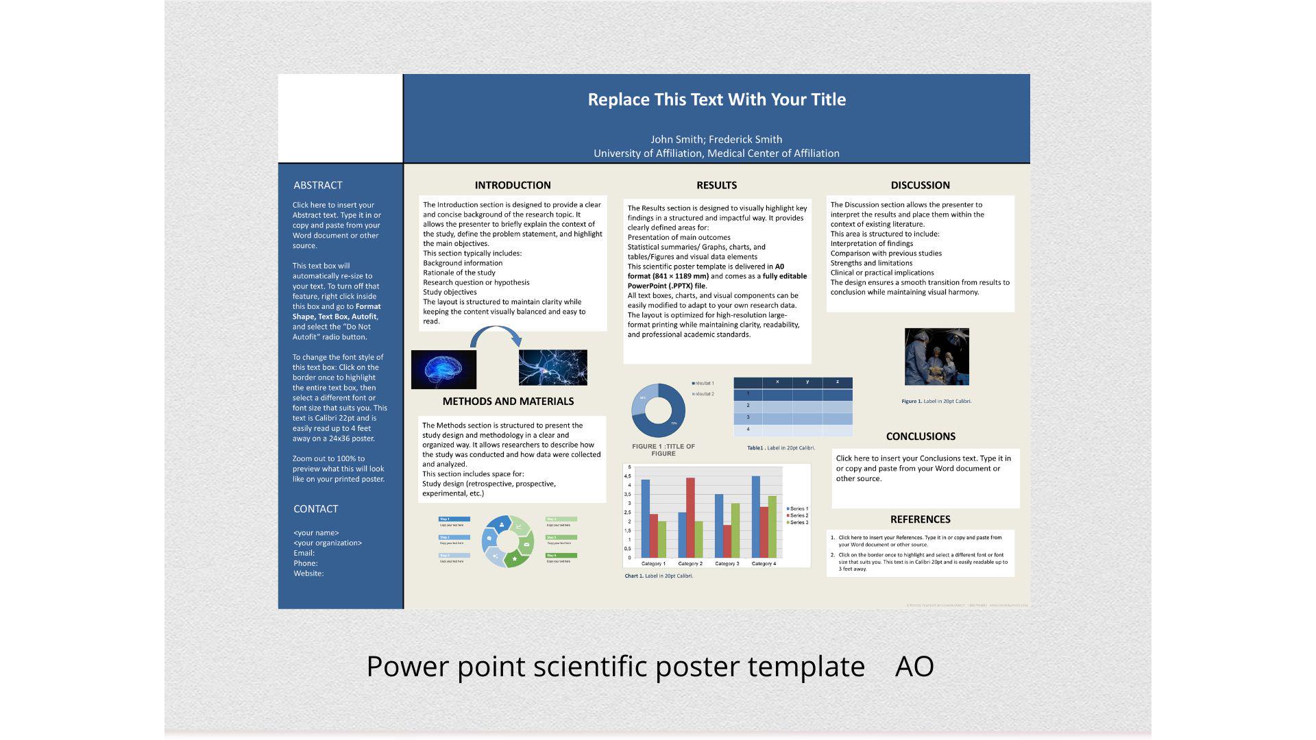 Science Poster Template A0 | Editable Powerpoint Academic Poster ...