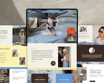 Hana Squarespace Template for Coaches and Creative Entrepreneurs, Squarespace 7.1 Template, Premium Squarespace Website