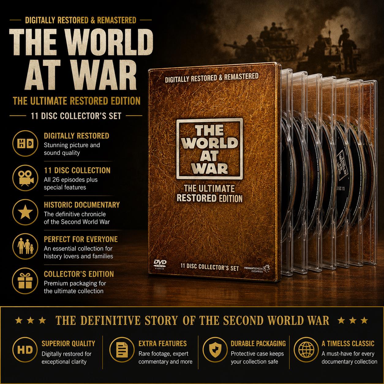 非常に良い」The World At War: The Ultimate Restored 40th