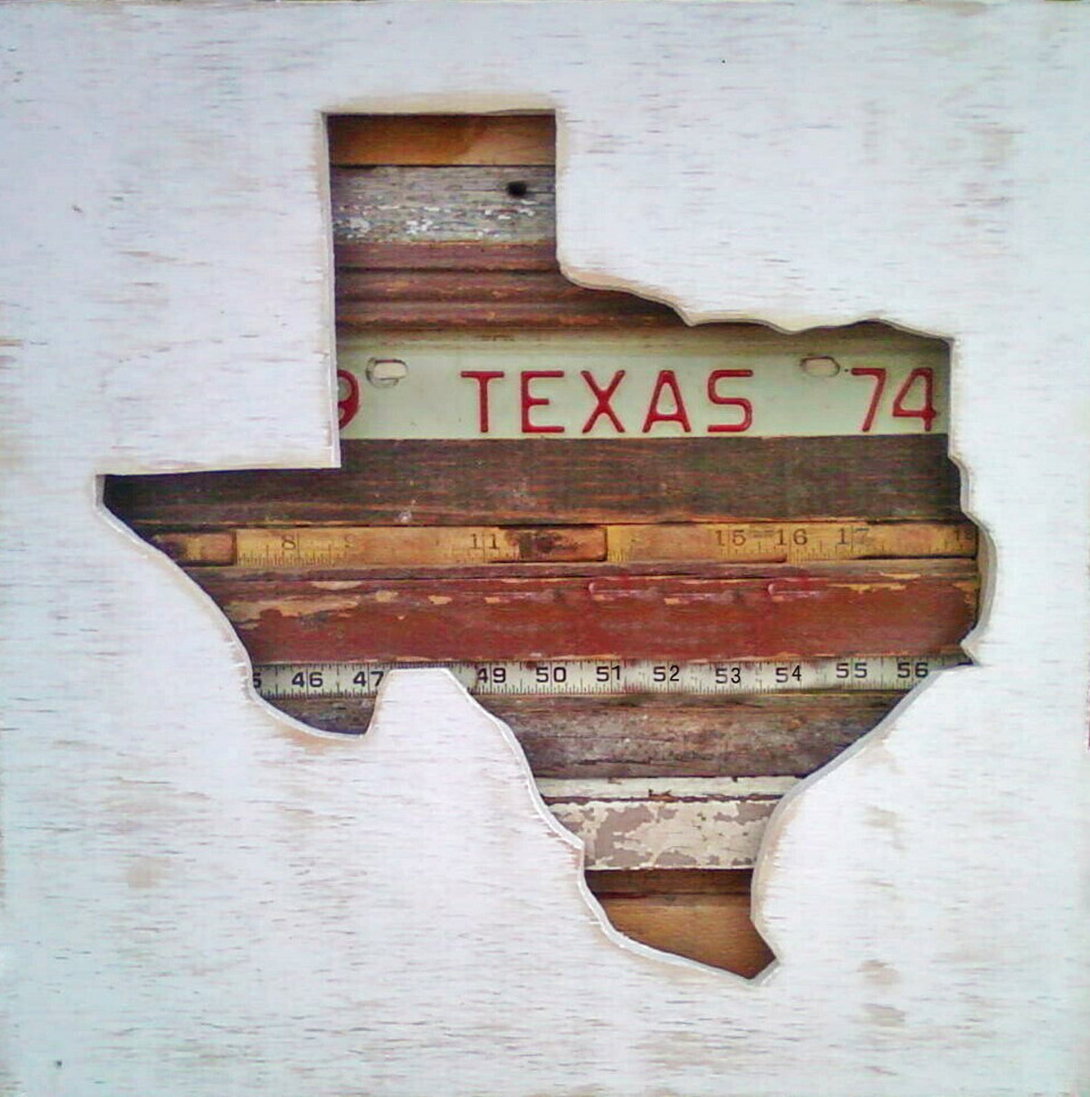 Reclaimed Wood Art Texas Etsy