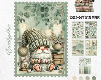 November Bullet Journal Stickers – Eucalyptus | Cozy Nature Planner Stickers | Relaxing Autumn Bujo | Organization Planner