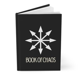Black Book of Chaos, Hardcover Matte Journal, Gothic Grimoire for Shadow Work, Dark Aesthetic Notebook, Occult Manifestation Diary image 6