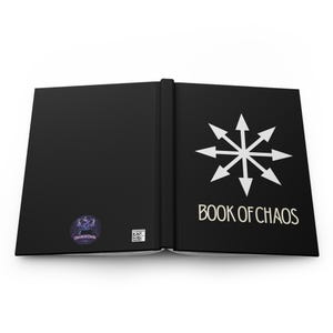 Black Book of Chaos, Hardcover Matte Journal, Gothic Grimoire for Shadow Work, Dark Aesthetic Notebook, Occult Manifestation Diary image 8