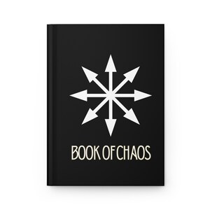 Black Book of Chaos, Hardcover Matte Journal, Gothic Grimoire for Shadow Work, Dark Aesthetic Notebook, Occult Manifestation Diary image 4