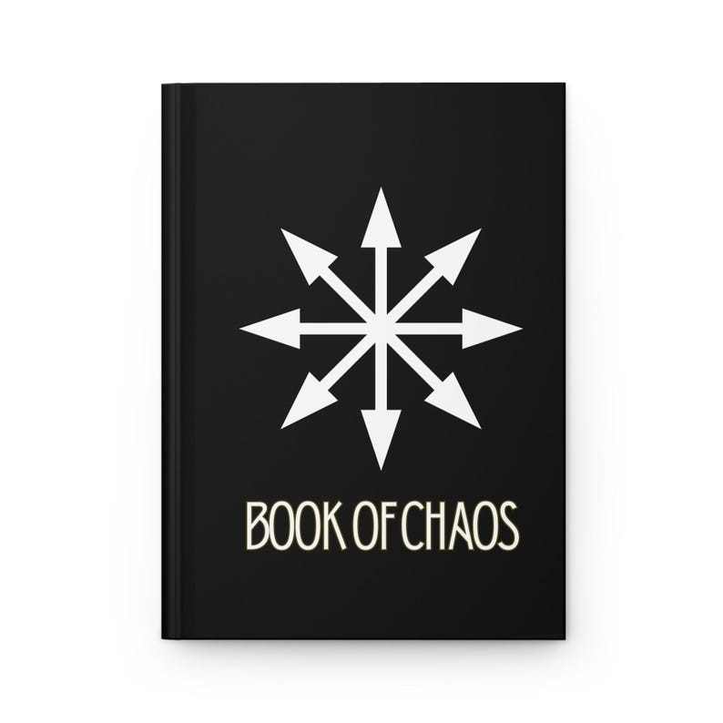 Black Book of Chaos, Hardcover Matte Journal, Gothic Grimoire for Shadow Work, Dark Aesthetic Notebook, Occult Manifestation Diary image 4