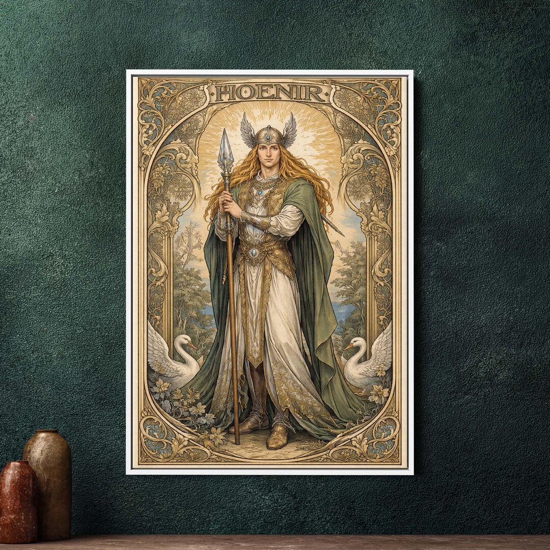Hoenir Art Nouveau Framed Canvas Print, Large Art Nouveau Wall Art ...