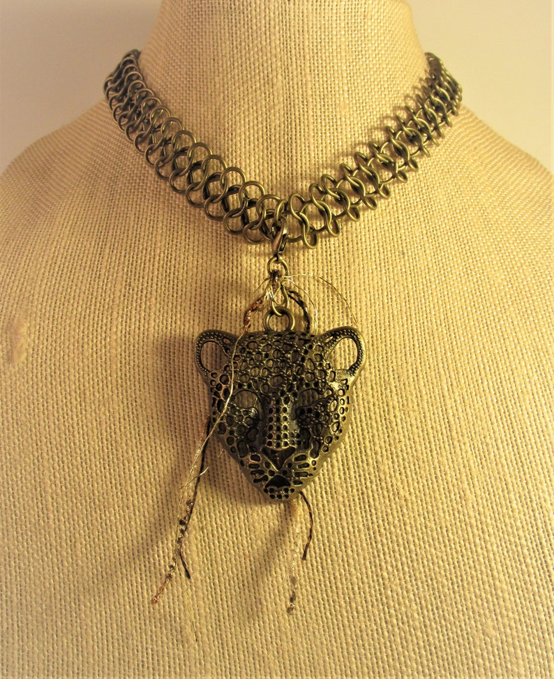 Leopard Head Stringed Necklace