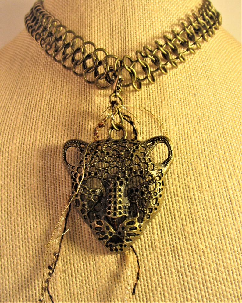 Leopard Head Stringed Necklace