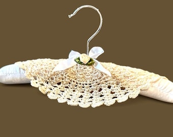 Baptism dress hanger, Fancy baby hanger,