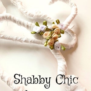 Baby size clothes hangers, gifts for baby , christening hangers , boho chic hangers, baby shower gift , shabby chic hangers, closet accessor